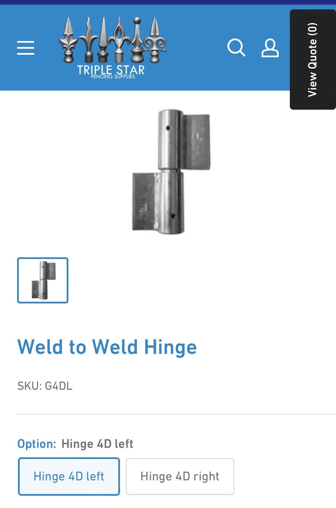 Heavy duty hinge G4DL for export buyers